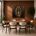 Our Lady of Guadalupe Wall Art La Morenita Framed Canvas Mexican Catholic Home Decor