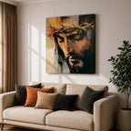 Jesus Crown of Thorns Wall Art Passion of Christ Framed Canvas Christian Home Decor