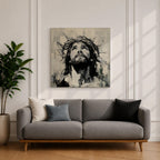 Jesus Crown of Thorns Wall Art Passion of Christ Framed Canvas Christian Home Decor