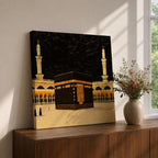 Kaaba Wall Art Sacred Mosque Framed Canvas Mecca Gift Islamic Prayer Room Home Decor