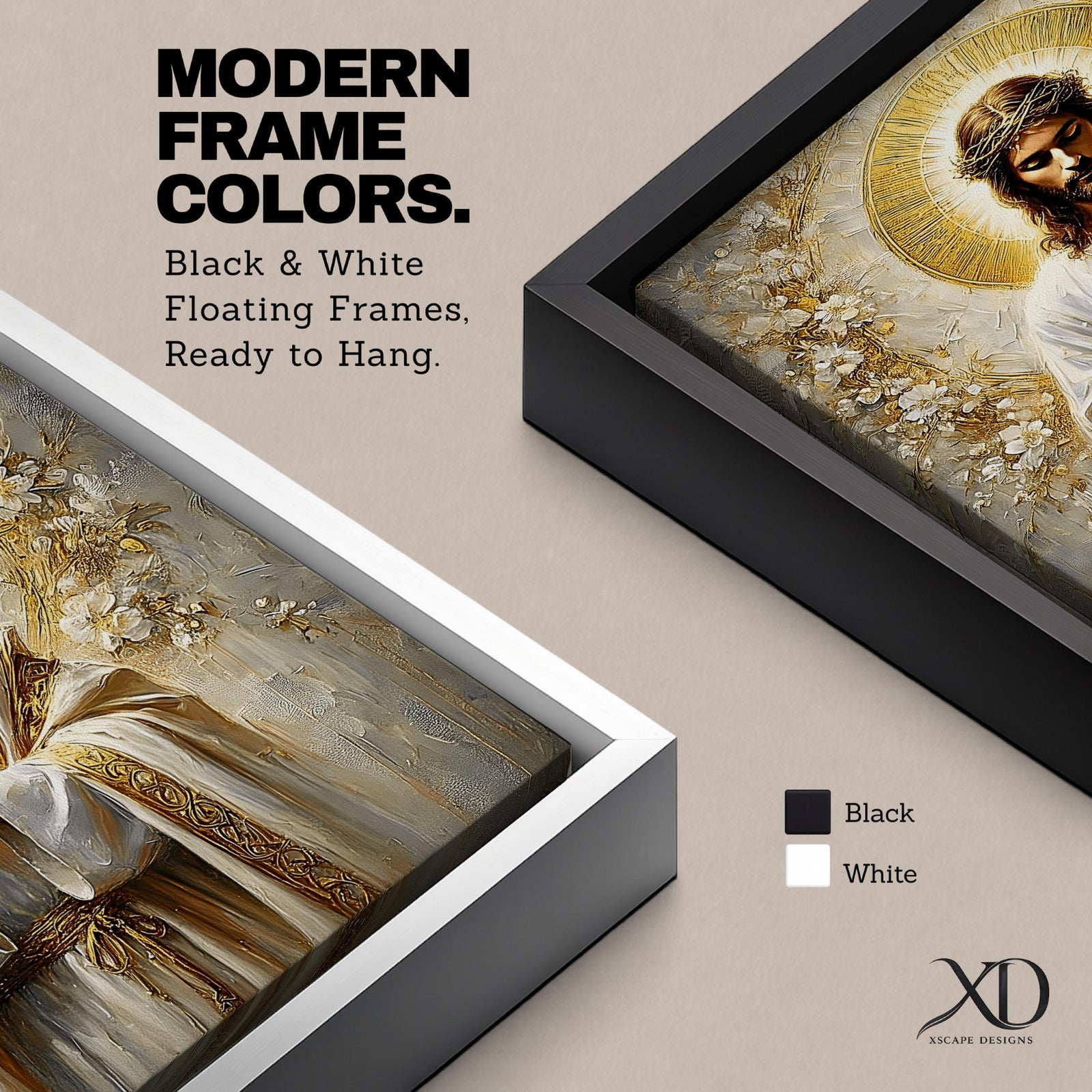 Jesus Christ Wall Art Christ the Redeemer Framed Canvas Christian Prayer Biblical Home Decor
