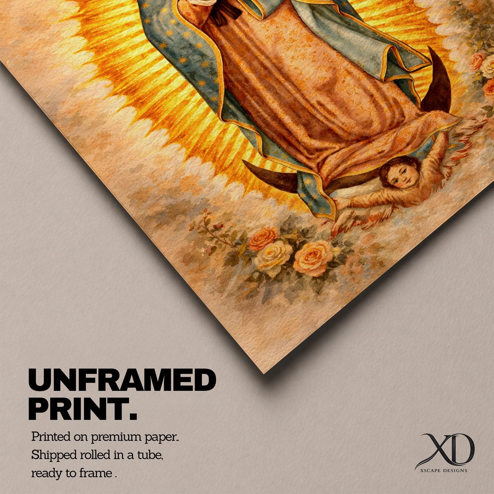 Our Lady Wall Art Guadalupe Catholic Virgin Vintage Religious Gift Prayer Room Home Decor