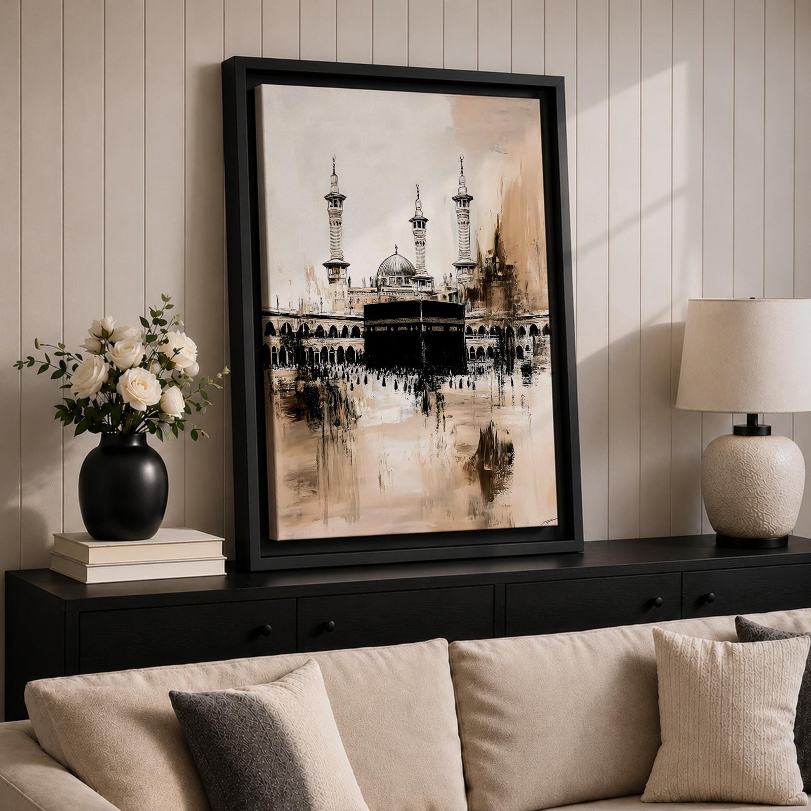 Kaaba Mecca Islamic Wall Art Masjid al Haram Religious Gift Prayer Room Home Decor
