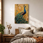 Peacock Bird Wall Art Luxury Wildlife Animal Symbol Gift Living Room Home Decor Nature