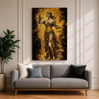 Lady Justice Goddess Wall Art Themis Greek Mythology Symbol Gift Law Office Home Decor
