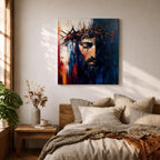 Jesus Crown of Thorns Wall Art Passion of Christ Framed Canvas Christian Decor