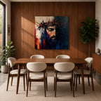 Jesus Crown of Thorns Wall Art Passion of Christ Framed Canvas Christian Decor