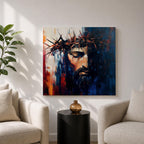 Jesus Crown of Thorns Wall Art Passion of Christ Framed Canvas Christian Decor
