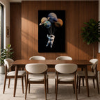Astronaut Space Wall Art Solar Balloons Space Fantasy Symbol Gift Living Room Home Decor