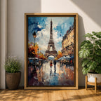 Eiffel Tower French Wall Art Paris City Abstract Travel Gift Living Room Home Decor
