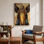 Tutankhamun Pharaoh Egyptian Wall Art King Tut Mythology Symbol Gift Living Room Home Decor