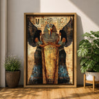 Tutankhamun Pharaoh Egyptian Wall Art King Tut Mythology Symbol Gift Living Room Home Decor