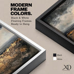 Abstract Landscape Wall Art Neutral Horizon Framed Canvas Textured Rustic Modern Home Decor