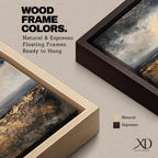 Abstract Landscape Wall Art Neutral Horizon Framed Canvas Textured Rustic Modern Home Decor