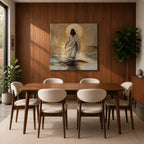 Jesus Walking on Water Wall Art Christian Biblical Gift Living Room Home Decor
