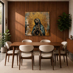 Our Lady of Guadalupe Wall Art La Guadalupana Framed Canvas Rustic Catholic Home Decor
