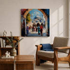 Hagia Sophia Wall Art Ayasofya Framed Canvas Istanbul Watercolor Islamic Prayer Room Home Decor