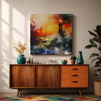 Lighthouse Wall Art Nautical Beacon Framed Canvas Coastal Ocean Storm Seascape Living Room Decor