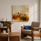 Masjid Al Aqsa Wall Art Jerusalem Mosque Framed Canvas Abstract Islamic Home Decor