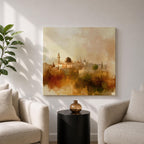 Masjid Al Aqsa Wall Art Jerusalem Mosque Framed Canvas Abstract Islamic Home Decor