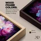A panoramic painting of soft pink and white peony flowers in full bloom, rendered with layered petals and luminous highlights against a deep dark background, using a painterly style with smooth blending and subtle texture to create depth and contrast across an extra wide floral composition.
