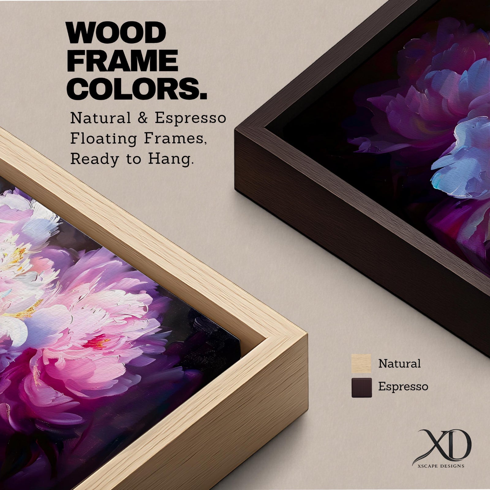 A panoramic painting of soft pink and white peony flowers in full bloom, rendered with layered petals and luminous highlights against a deep dark background, using a painterly style with smooth blending and subtle texture to create depth and contrast across an extra wide floral composition.