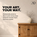 A panoramic painting of Masjid Al-Aqsa within the Jerusalem skyline, featuring the golden dome rising above layered stone walls and historic structures, rendered in an antique textured style with warm earthy tones and a softly blended sky that adds depth across the wide composition.