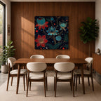 Lotus Wall Art Water Lily Framed Canvas Asian Zen Botanical Meditation Home Decor