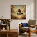 Haram al-Sharif Wall Art Masjid Al Aqsa Framed Canvas Jerusalem Mosque Muslim Home Decor