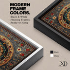 Islamic Mandala Wall Art Arabesque Framed Canvas Mosaic Arabic Culture Muslim Home Decor