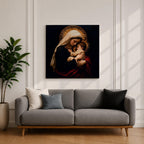 Madonna and Child Wall Art Mother Embrace Framed Canvas Mary and Jesus Catholic Decor
