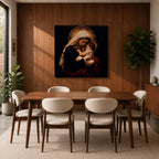 Madonna and Child Wall Art Mother Embrace Framed Canvas Mary and Jesus Catholic Decor