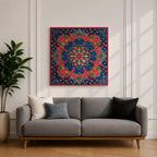 Islamic Geometric Mandala Wall Art Star Pattern Framed Canvas Persian Oriental Home Decor