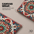 Persian Mandala Wall Art Carpet Pattern Framed Canvas Oriental Islamic Home Decor