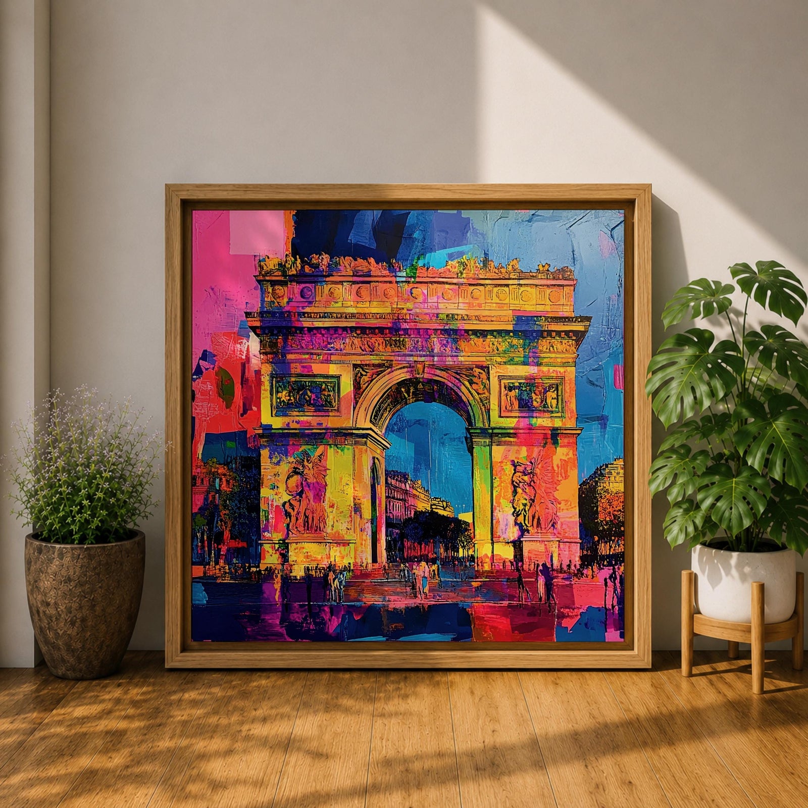 Arc De Triomphe Wall Art French Monument Paris Arch Abstract Gift Living Room Decor