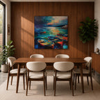 Fishing Boat Wall Art Coastal Seascape Framed Canvas Nautical Ocean Abstract Nature Home Decor