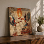 Isis Wall Art Egyptian Goddess Framed Canvas Ancient Mythology Egypt Temple History Home Decor