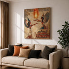Isis Wall Art Egyptian Goddess Framed Canvas Ancient Mythology Egypt Temple History Home Decor