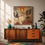 Isis Wall Art Egyptian Goddess Framed Canvas Ancient Mythology Egypt Temple History Home Decor