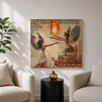 Isis Wall Art Egyptian Goddess Framed Canvas Ancient Mythology Egypt Temple History Home Decor
