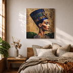 Nefertiti Wall Art Egyptian Queen Framed Canvas Ancient Egypt Pharaoh Royalty History Home Decor