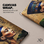 Nefertiti Wall Art Egyptian Queen Framed Canvas Ancient Egypt Pharaoh Royalty History Home Decor