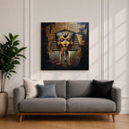 King Tut Wall Art Tutankhamun Pharaoh Framed Canvas Ancient Egyptian Egypt History Home Decor