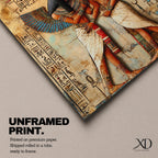 Isis Nephthys Wall Art Egyptian Goddesses Framed Canvas Ancient Egypt Mythology Temple Home Decor