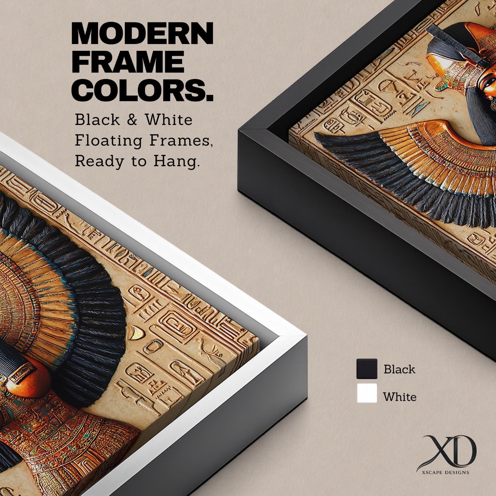 Isis Goddess Wall Art Egyptian Deity Framed Canvas Ancient Egypt Mythology Temple Home Decor