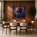 Jesus Wall Art Christ Framed Canvas Mosaic Stained Glass Christian Gift Catholic Home Decor