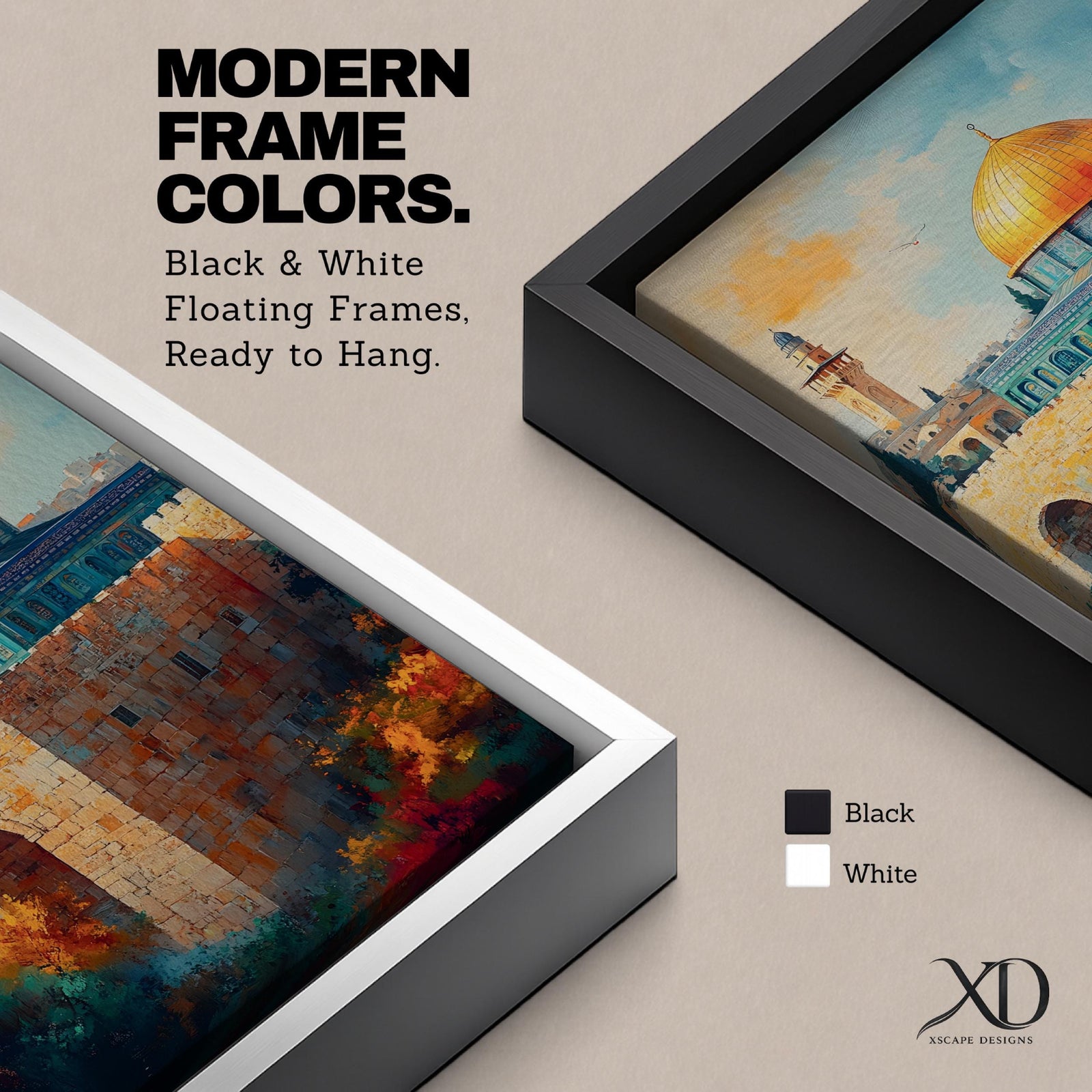 A detailed painting of the Dome of the Rock featuring its iconic golden dome atop a stone base with arched windows, set against a bright sky with soft clouds and birds flying, rendered in a realistic style emphasizing architectural details and vibrant colors.
