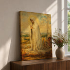 Our Lady Fatima Wall Art Virgin Mary Framed Canvas Catholic Sacred Religious Home Decor