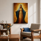 Virgin Mary Wall Art Our Lady Grace Framed Canvas Catholic Sacred Christian Home Decor