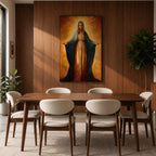 Virgin Mary Wall Art Our Lady Grace Framed Canvas Catholic Sacred Christian Home Decor